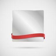 Vector background with a red ribbon for your text