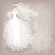 Bride in wedding dress N8