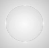Vector glass sphere for text