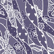 Lace seamless pattern with flowers N188