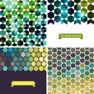 Retro set of geometric backdropes