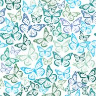 seamless pattern with butterflies N60