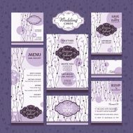 Set of wedding cards N17