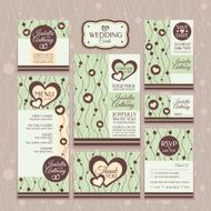 Set of wedding cards N18