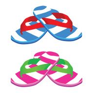 flip flop vector illustration