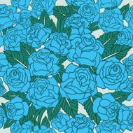 vector pattern with roses N10