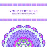 Vintage violet invitation card