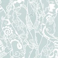 Lace seamless pattern with flowers N190
