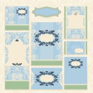 Set of floral wedding cards N36