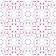 Purple floral seamless pattern