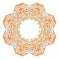 Ornamental round lace Aztec N9