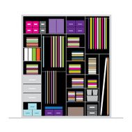 Wardrobe inside illustration for your design N8