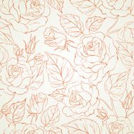 Rose seamless background N10
