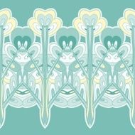 Vector horizontal seamless pattern background ornament N3