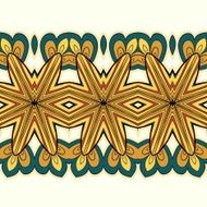 Vector horizontal seamless pattern background ornament N5