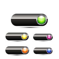 Glossy vector buttons