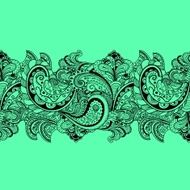 Vector vintage floral pattern N20