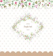 Vintage Floral Card N7