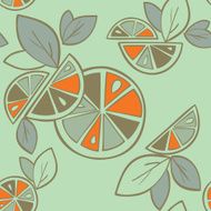 orange vector seamless pattern N7