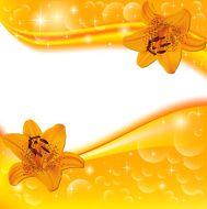 Background with orange flowers N2