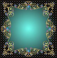 background frame with jewels N4