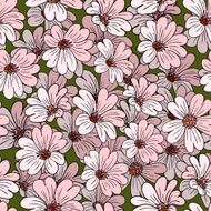 Decoration element Floral style Seamless N11