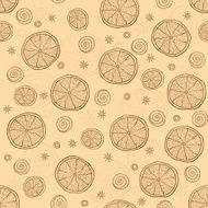 Seamless pattern with citrus N2