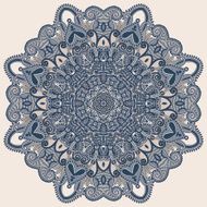 Circle lace ornament round ornamental geometric doily pattern N6