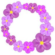 Abstract Colorful Background with Flowers Vector Illustration N8