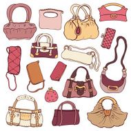 Women&#039;s handbags Vector Set N2