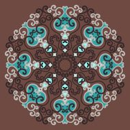 Ornamental round lace in fantasy style