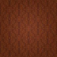 Floral vintage seamless pattern brown Vector background