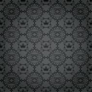 black wallpaper in old style N119