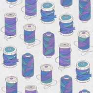 Spools of threads seamless pattern N4