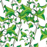 seamless pattern from abstract leaves