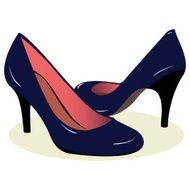 Blue High Heel Shoes N2