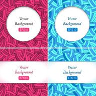Pink and blue hand-drawn lines background N2