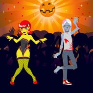 Zombie Halloween Disco Dance