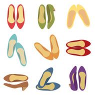 Colored shoes