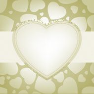 Elegant valentine with glowing hearts EPS 8