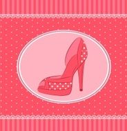 Vector beautiful shoes with high heel N2