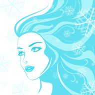 face winter girl
