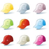 isolated hat set
