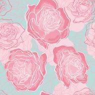 Seamless pattern with roses N36