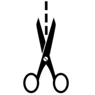 Scissors icon isolated on white background N2