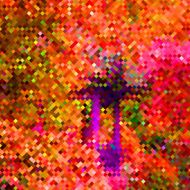 abstract color mosaic check pattern background N10