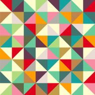 Color triangle seamless pattern