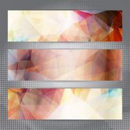 Abstract geometric invitations or banners