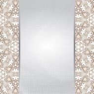 Vintage mosaic card or invitation template N3