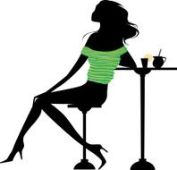 Enjoying a fresh drink